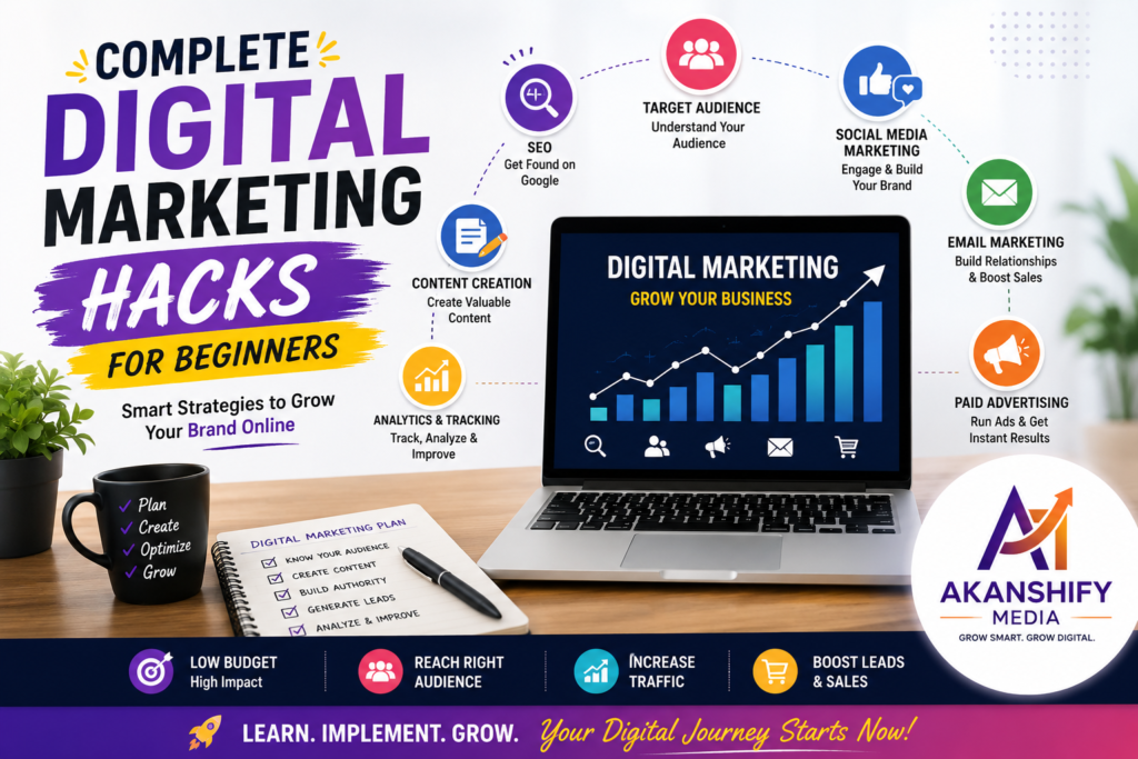Complete Digital Marketing Hacks for Beginners (2026 Guide)